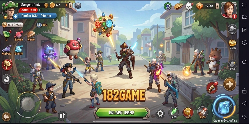 Tangkapan layar gameplay menarik dari 182GAME yang menunjukkan fitur Idle.