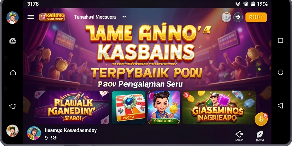 Tangkapan layar dari gameplay menegangkan di <strong>3178</strong> yang menampilkan berbagai permainan Kasino.