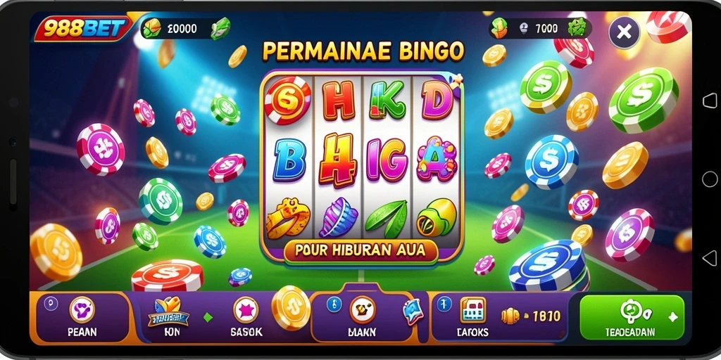 Tampilan gameplay Bingo yang seru dan menarik di 988BET.
