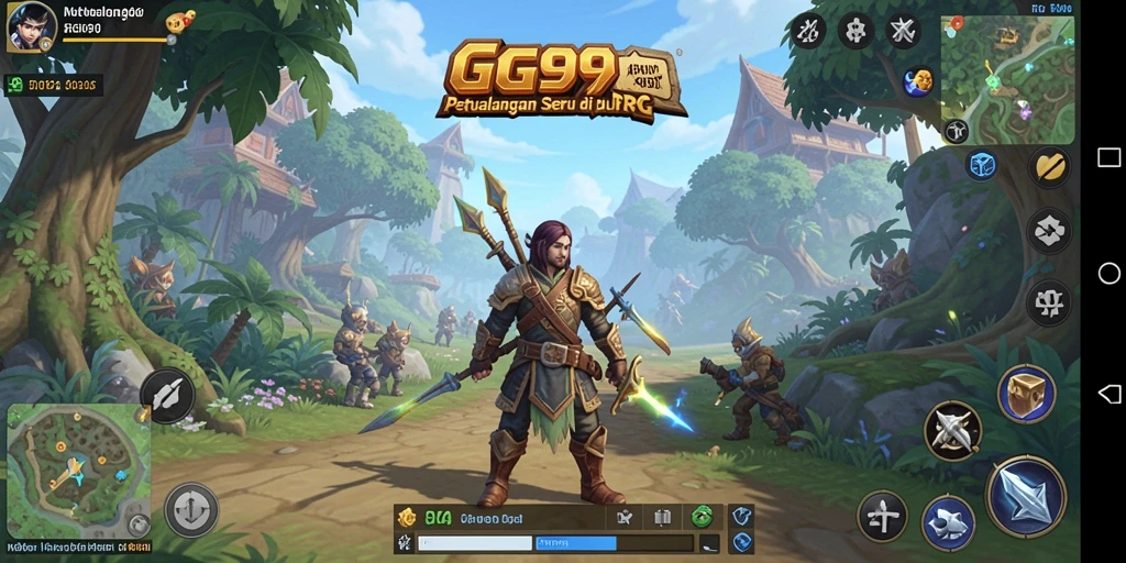 Tampilan gameplay RPG GG99 yang menakjubkan dan menarik.