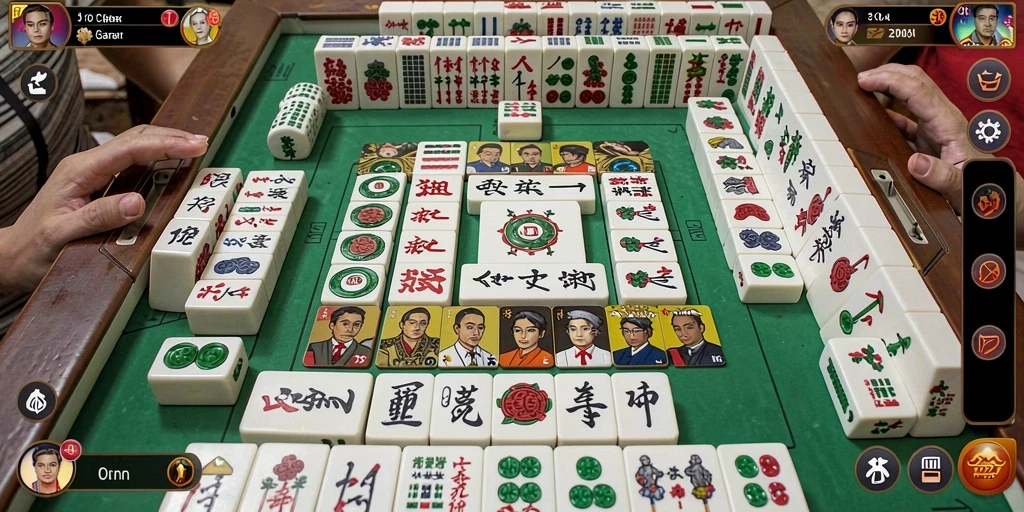 Tampilan gameplay menarik dari HARAPAN777 dalam permainan Mahjong.