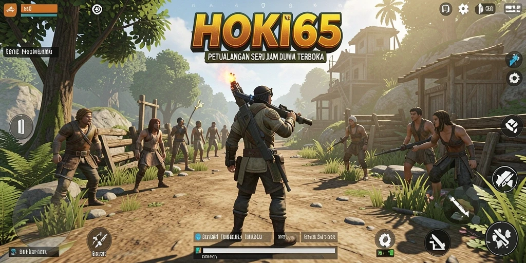Tampilan gameplay HOKI65 yang menawan dalam dunia terbuka.