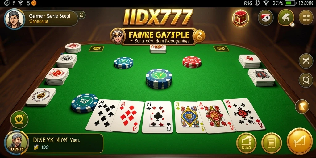 Tampilan gameplay IDX777 yang seru dan menarik.