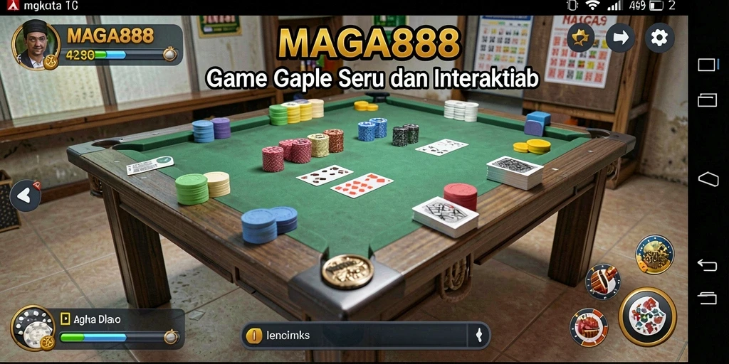 Tampilan gameplay seru dan interaktif dalam MAGA888.