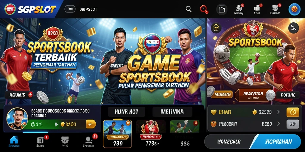 Tampilan gameplay menarik dengan berbagai pilihan taruhan olahraga.