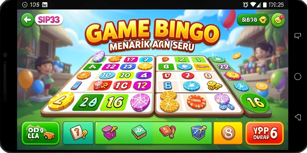 Screenshot gameplay SIP33 yang menunjukkan suasana Bingo yang seru dan interaktif.