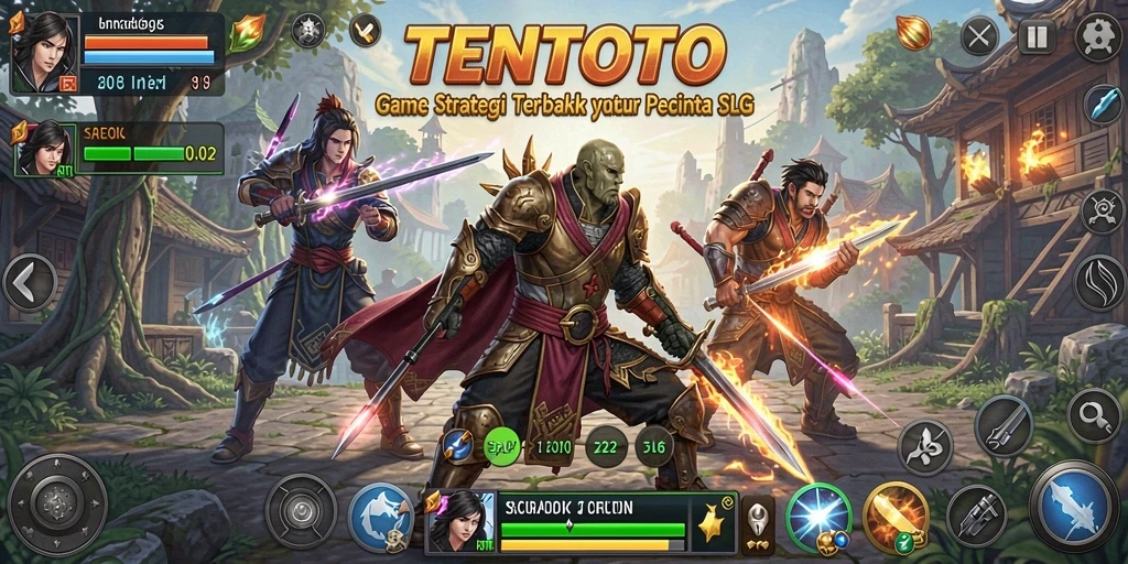 Tampilan gameplay TENTOTO yang menarik dan dinamis.